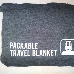 Packable travel blanket